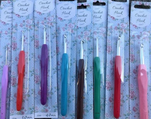 Szydełko z ergonomiczną rączką Crochet Hook silikonowa rączka 8 mm