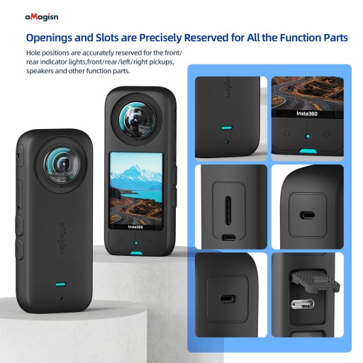 СИЛИКОНОВЫЙ ЧЕХОЛ ДЛЯ ЛИНЗ ДЛЯ INSTA360 X3