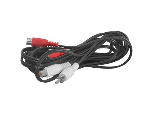 Удлинительный кабель 2x вилка RCA - 2x розетка RCA 7,5 м (2757