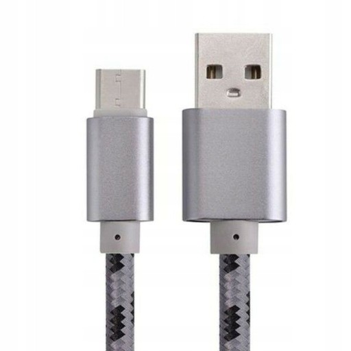 КАБЕЛЬ БЫСТРОЙ ЗАРЯДКИ USB / TYPE-C, плетеный, 2 м