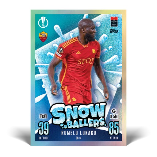 Мультипак футбольных карточек Mega Update 3 Match Attax 2024 Topps Snow Baller