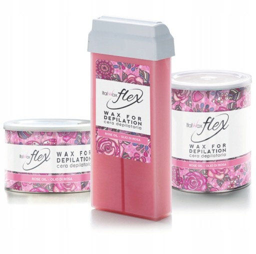 Воск ItalWax FLEX Rose Oil в банке 400 мл.