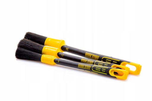Work Stuff Detailing Brush Rubber Black Kit — набор из 3 резиновых кисточек