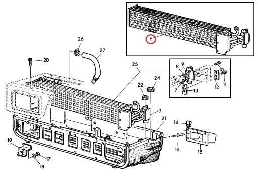 Испаритель + обогреватель кондиционера John Deere
