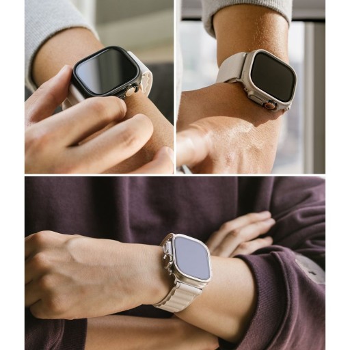 НАБОР RINGKE SLIM 2-PACK APPLE WATCH ULTRA 1 / 2 (49 ММ) ПРОЗРАЧНЫЙ и МАТОВЫЙ ЧЕРНЫЙ