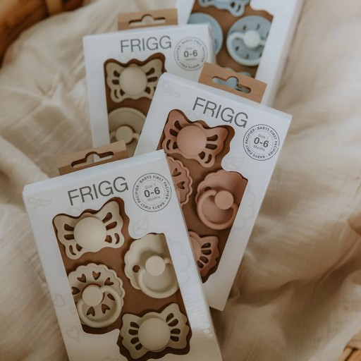 Набор пустышек FRIGG Baby's First, 4 пустышки Moonlight Sailing Powder Blue