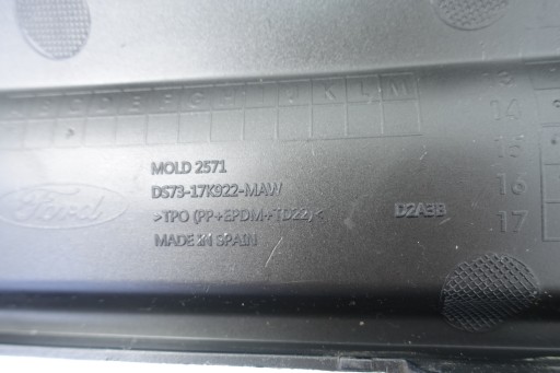НАКЛАДКА ЗАДНЕГО БАМПЕРА FORD MONDEO MK5