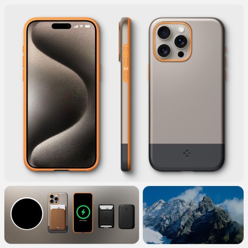 Чехол для iPhone 15 Pro, Spigen Style Armor MagFit, чехол, чехол для MagSafe