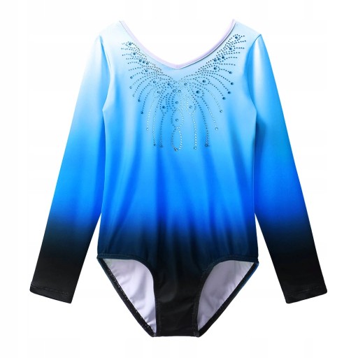 BODY BALETOWE STRÓJ DO TAŃCA GIMNASTYKI OMBRE 170
