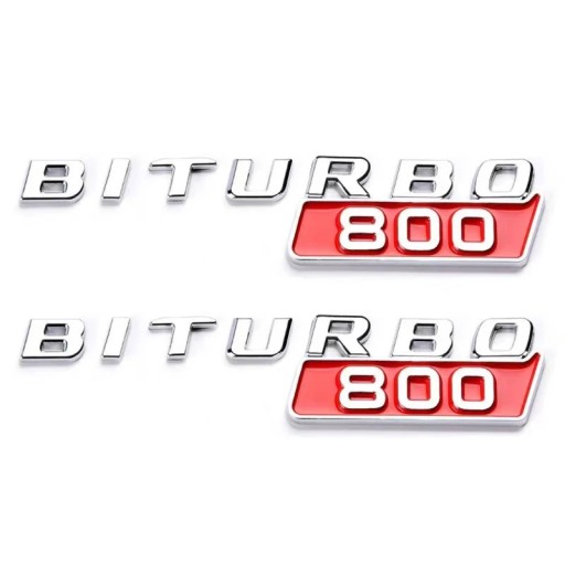 2 шт. 3d ABS Biturbo 700 800 900 логотип автомобильное крыло эмблема значок наклейка для меня