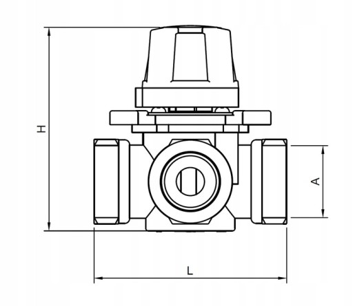 4 -Hroad Mixing Clap 3/4 дюйма DN20 Регулировка IBO Mix4 KVS 6,3 м3/ч