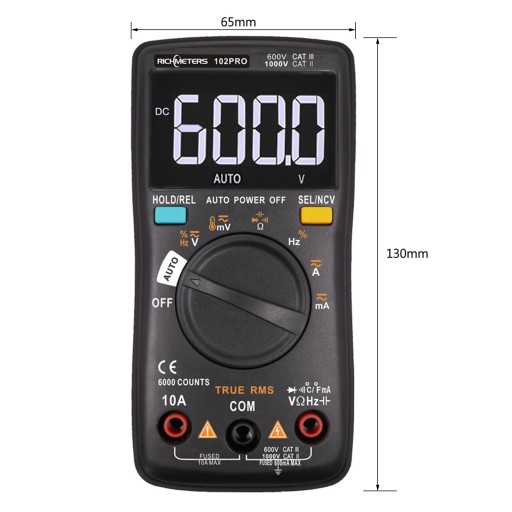 ЦИФРОВОЙ МУЛЬТИМЕТР СЧЕТЧИК ЭЛЕКТРИЧЕСКОГО ТОКА UNIVERSAL RICHMETERS 102 PRO