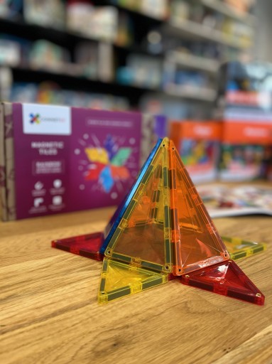 Магнитные конструкторы Connetix — комплект Rainbow Geometry Pack, 30 шт.