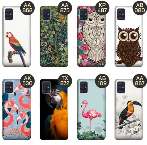 ETUI DO SAMSUNG GALAXY A51 5G WZORY PTAKI PTAK PAPUGA KOLIBER OBUDOWA CASE