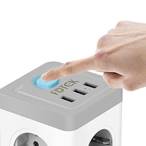 ПРОТИВОПОДЪЕМНАЯ ЗАЩИТНАЯ ПОЛОСКА 7в1!! 4 РОЗЕТКИ + 3 USB КАЧЕСТВА!!