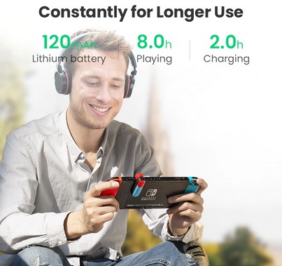 Ugreen BT Audio-передатчик для Nintendo Switch с поддержкой APTX