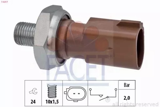 ДАТЧИК ДАВЛЕНИЯ МАСЛА FACET 7.0217
