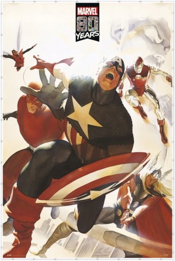 Мстители 80 лет Marvel - постер фильма 61x91,5
