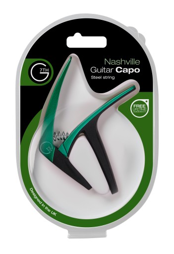 Kapodaster G7th Nashville Green do gitary akustycznej i elektrycznej