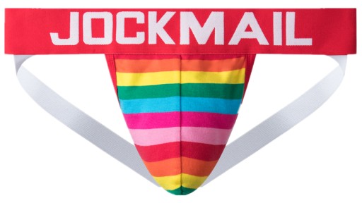 Хлопковые трусы Jockmail Jockstrap, черные, XXL