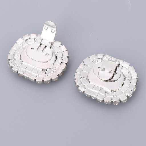 Rhinestone Wedding Party Klamra do butów Broszka do butów Dekoracyjne amulety Białe