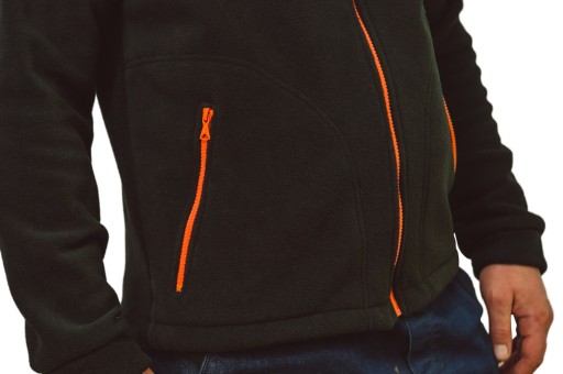 Флисовая толстовка WORK FLEECE FLRA340 BK-OR L