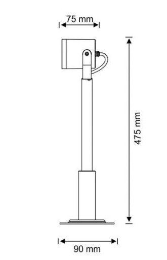 Lampa ogrodowa stojąca regulowana, model PINO 311580 - oświetlenie