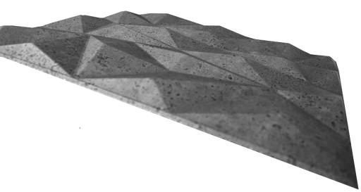 АРХИТЕКТУРНАЯ БЕТОННАЯ КАССЕТА, ИМИТИРУЮЩАЯ 3D ОТДЕЛКУ ЦИРКОНИЙ 42 - КОМПЛЕКТ 2м2