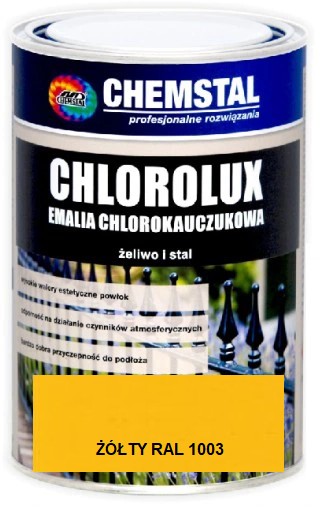 CHEMSTAL CHLOROLUX EMALIA CHLOROKAUCZUK ŻÓŁTY 1L