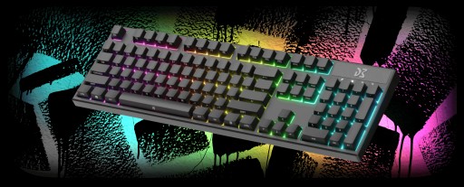 МЕХАНИЧЕСКАЯ КЛАВИАТУРА DREAMKEY С КОРИЧНЕВОЙ RGB СВЕТОДИОДНОЙ СВЕТОДИОДНОЙ КЛАВИАТУРОЙ
