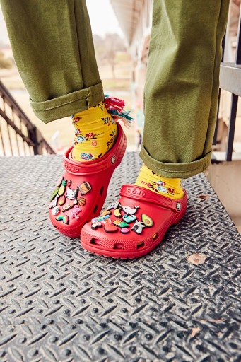 Детская обувь Шлепанцы Сабо Crocs Bayaband Rainbow 209731 Сабо 22-23