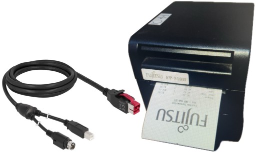 Fujitsu FP-510II FP 510II Принтер для заказов, ваучеров, квитанций PoweredUSB