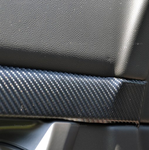 4D CARBON Foil Черный карбоновый шпон Черные стойки кокпита 3M x 0,5M RAKLA