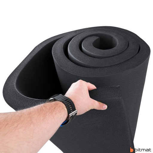 Звукоизоляция пена MAT RUBBER 5см губка 50х100см гладкая изоляция
