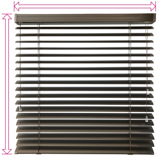 Żaluzje Aluminiowe na wymiar CLICKY Loft 50mm 180x170 cm