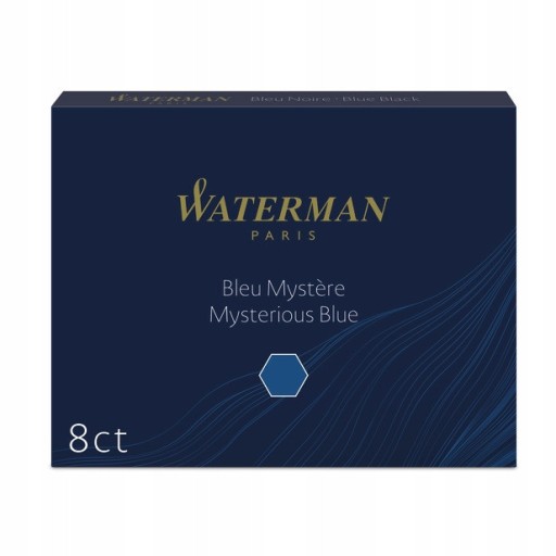 WATERMAN Naboje do Piór Naboje Granatowe ORYGINAŁ