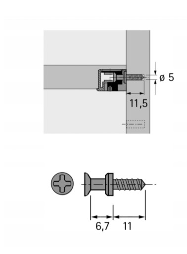 Разъем VB35/16 + контакт DU 321 (10 шт) HETTICH