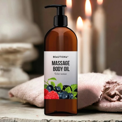 ОЛИВКОВОЕ МАСЛО ДЛЯ МАССАЖА ЛИЦА ДЛЯ ТЕЛА ДИКИЕ ЯГОДЫ 500 МЛ BEAUTIONA