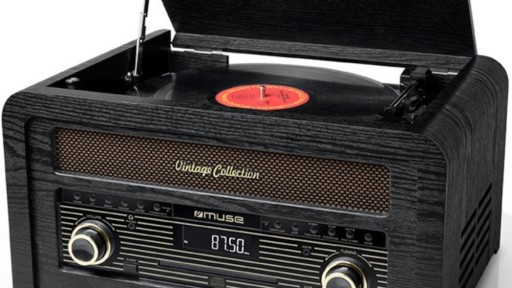 Проигрыватель MUSE MT-115 W CD BT USB AUX FM Черный
