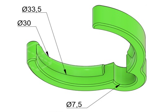 Внешний хомут Festool D27 Ø33/34 10 шт.
