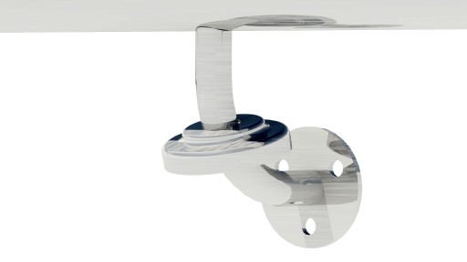 Poręcz ścienna, schodowa okrągła L 60cm, Stal Nierdzewna SATYNA