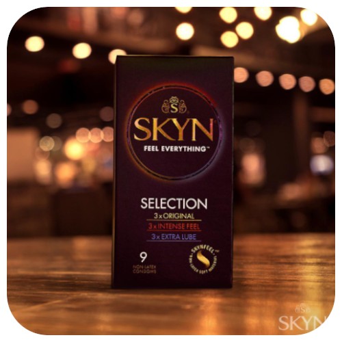 SKYN SELECTION mix Original Intense Feel Extra Увлажняемые презервативы 9 шт.