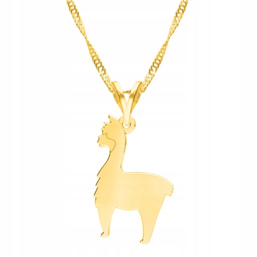 Ожерелье-цепочка из золота 925 пробы Alpaca Animal