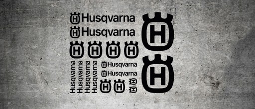 HUSQVARNA _ лист с наклейками _ ЦВЕТА