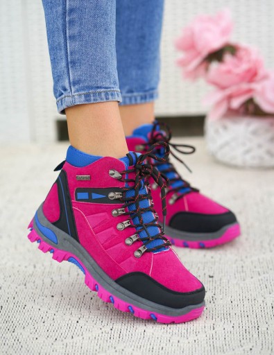 Buty Treckingowe Trapery Tech Mountain Różowe 36