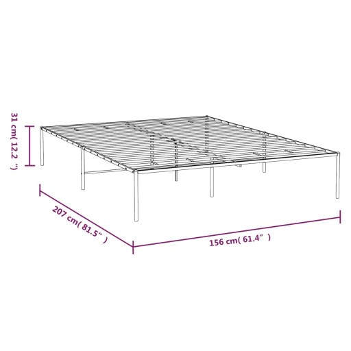 Рама без регулировки VidaXL 60x200