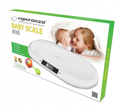 Цифровые детские весы Esperanza BEBE EBS019 (Электронные; белый)