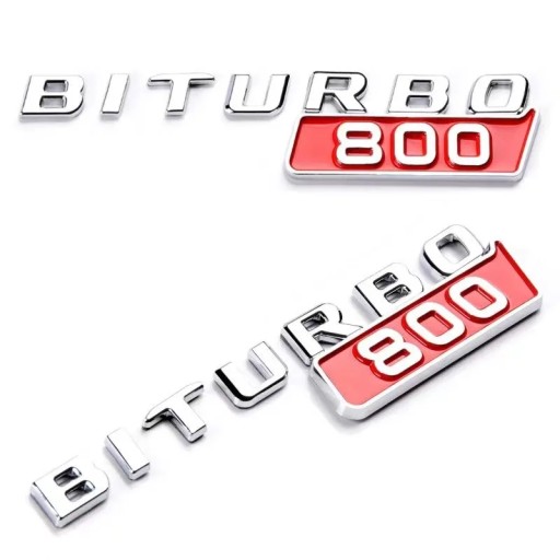 2 шт. 3d ABS Biturbo 700 800 900 логотип автомобильное крыло эмблема значок наклейка для меня