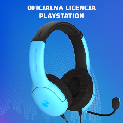 Проводные наушники PDP PS5 Airlite Blue, лицензия Playstation