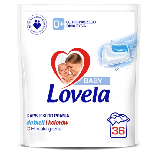 LOVELA BABY KAPSUŁKI DO PRANIA SILNE I TRWAŁE x36